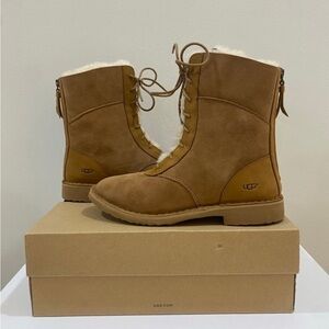 UGG Women's Brown Lace-Up Boots